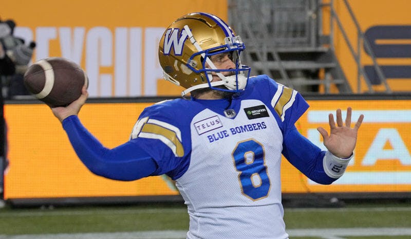 Zach Collaros Winnipeg Blue Bombers CFL