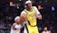 Indiana Pacers center Myles Turner (33) controls the rebound against New York Knicks.