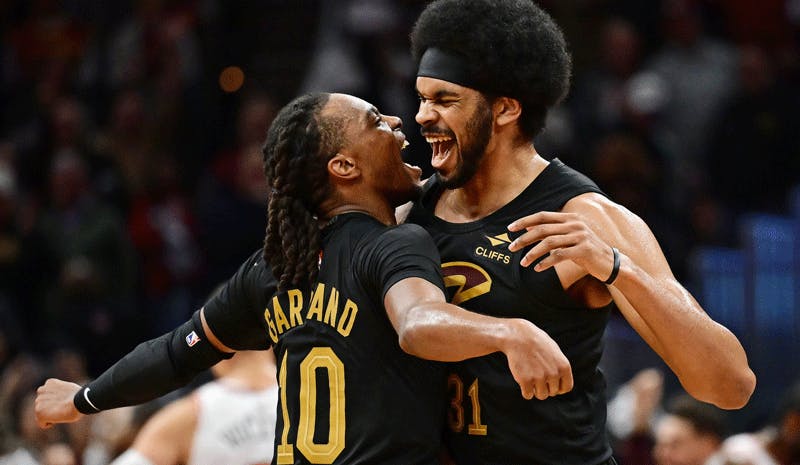 Darius Garland Jarrett Allen Cleveland Cavaliers NBA