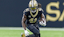New Orleans Saints running back Alvin Kamara (41) runs against the San Francisco 49ers during the first half at Caesars Superdome.