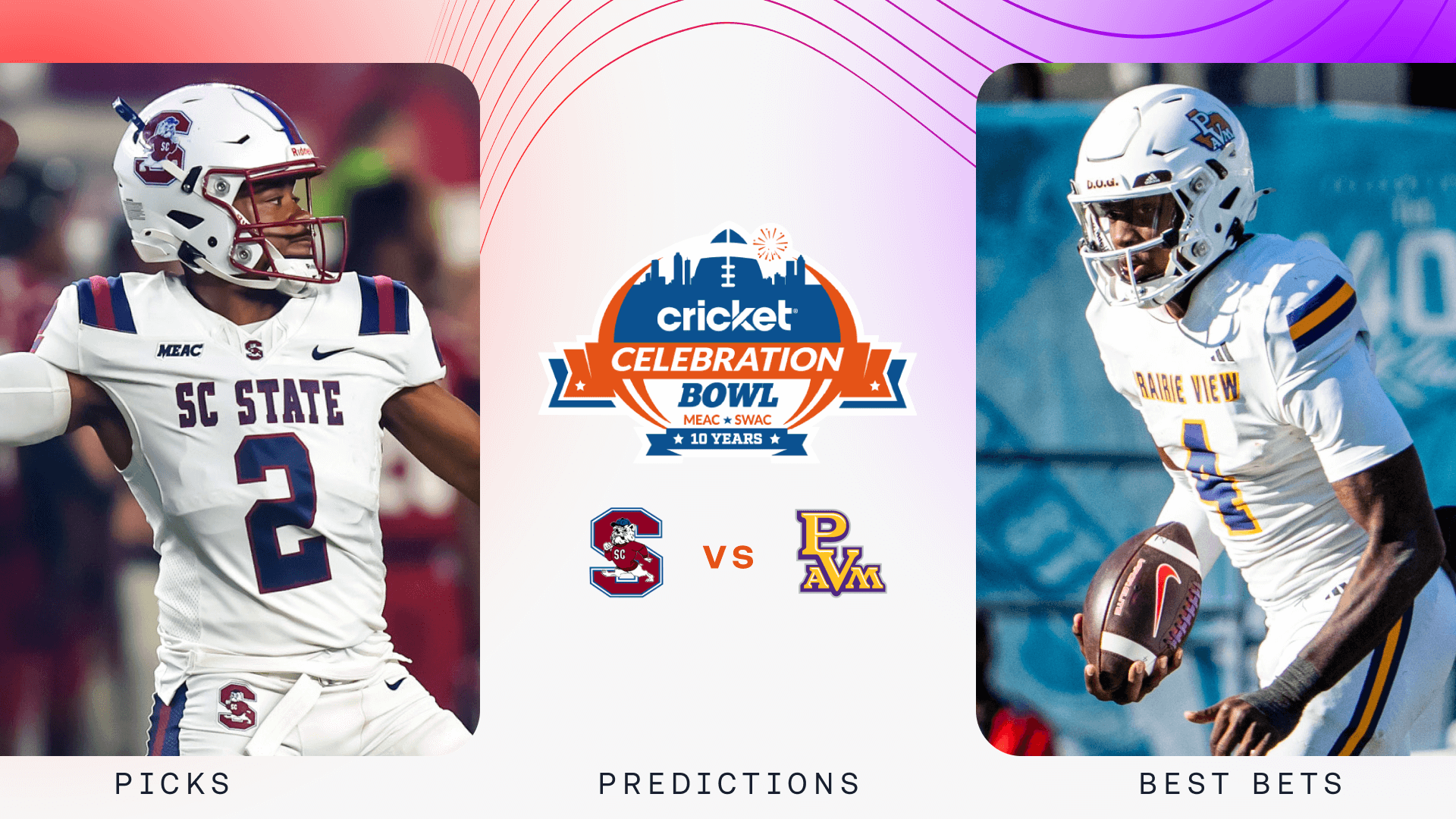 South Carolina State vs Prairie View A&M Prediction, Picks & Odds for Today — Celebration Bowl