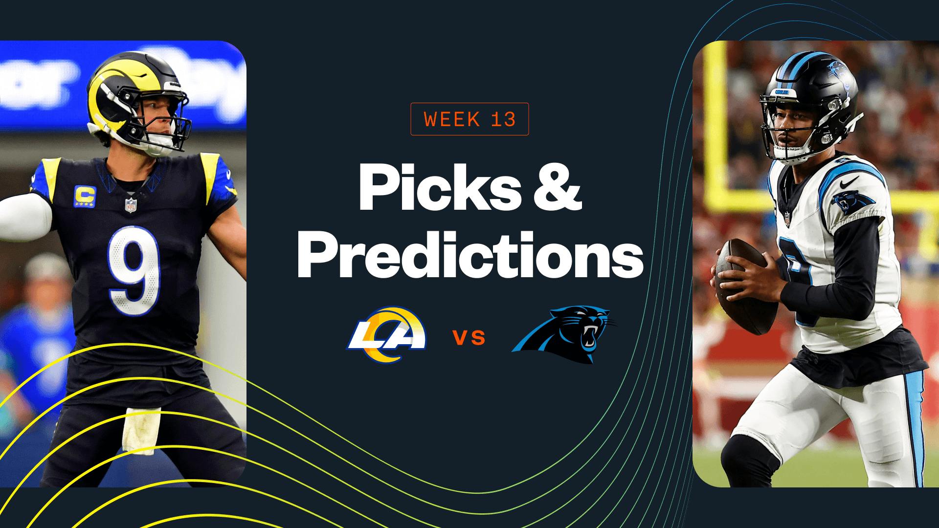 Rams vs Panthers Predictions, Picks & Best Bets for Today's NFL Week 13 Game