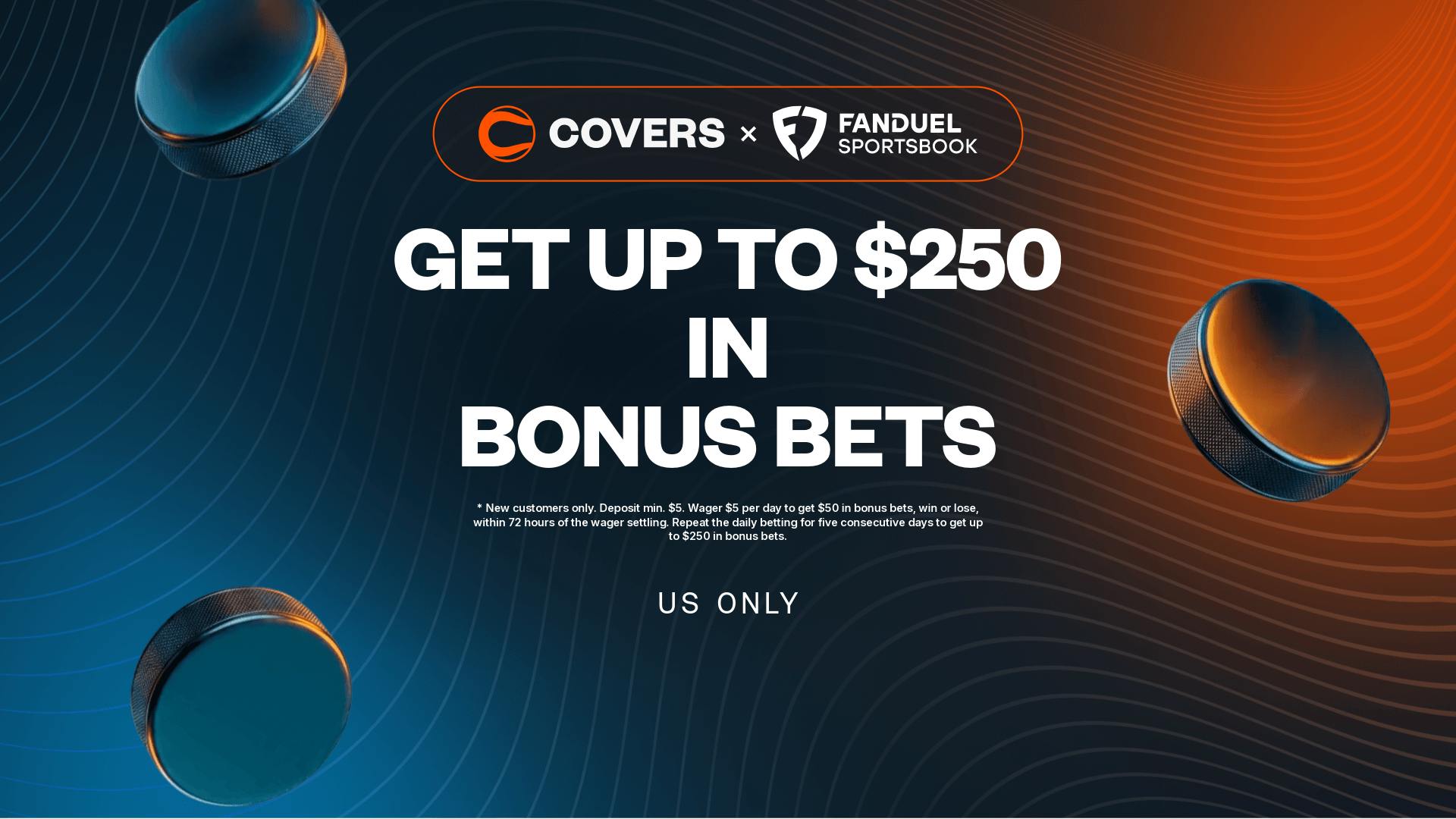 FanDuel Promo Code: Claim up to $250 Bonus for Rangers vs. Capitals, NHL Games on Friday
