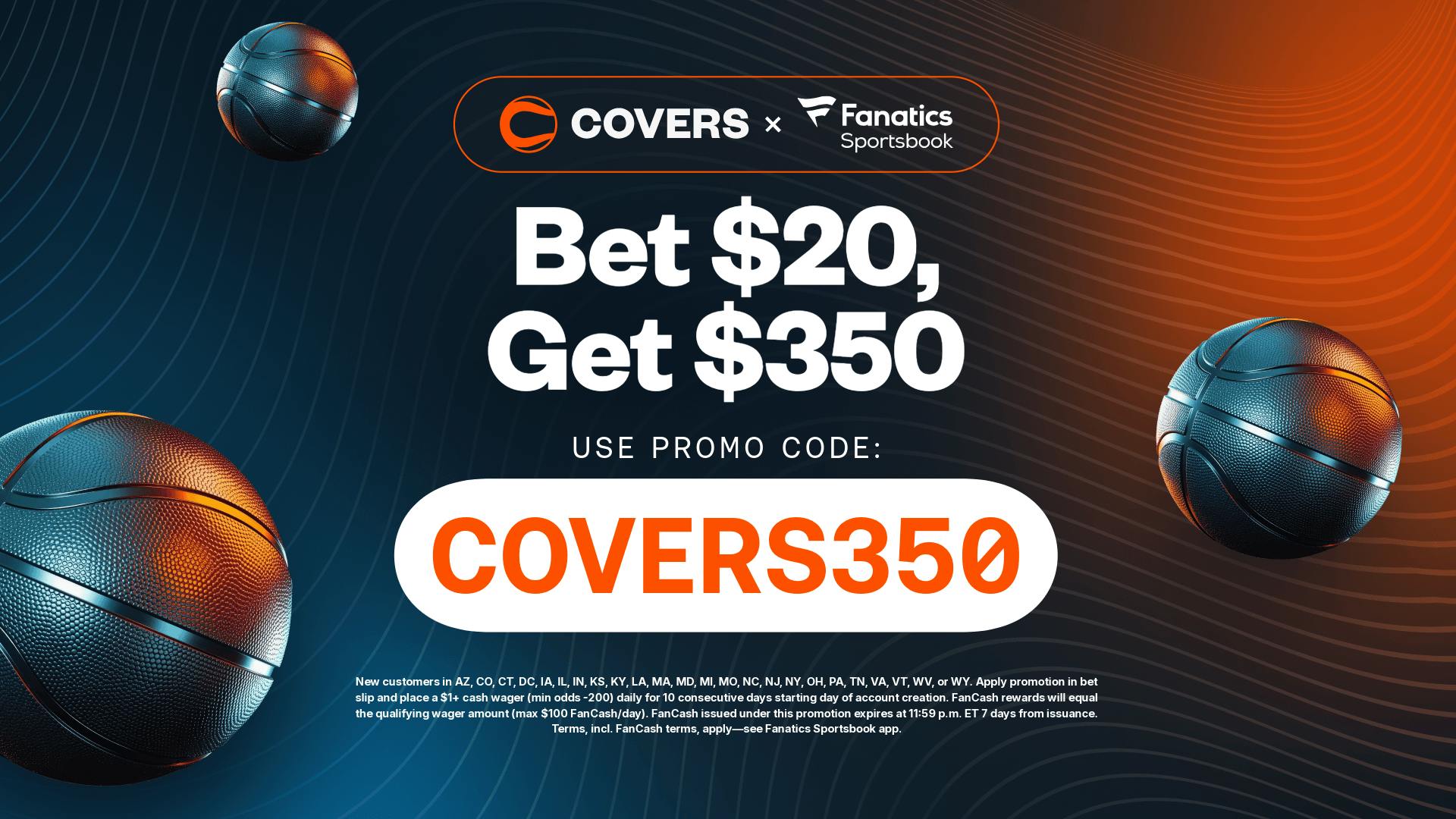 Fanatics Sportsbook Promo Code COVERS350: Bet $20, Get $350 FanCash for Knicks vs. Celtics and Rockets vs. Spurs