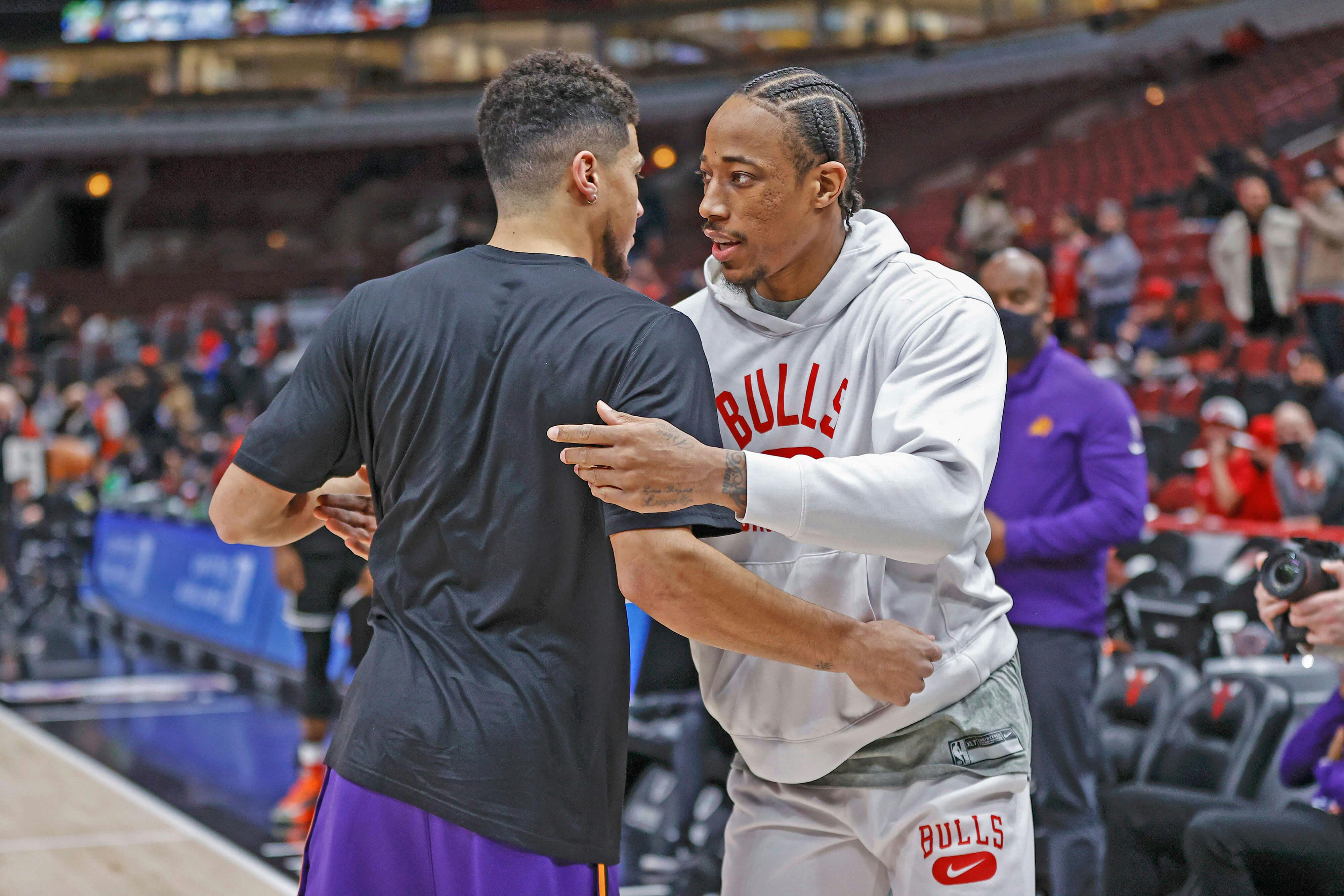 Devin Booker Phoenix Suns DeMar DeRozan Chicago Bulls NBA