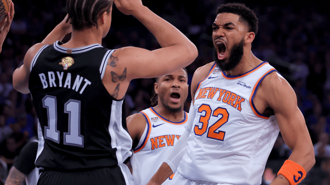 New York Knicks center Karl-Anthony Towns NBA