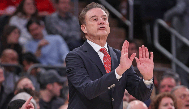 Rick Pitino at Madison Square Garden.