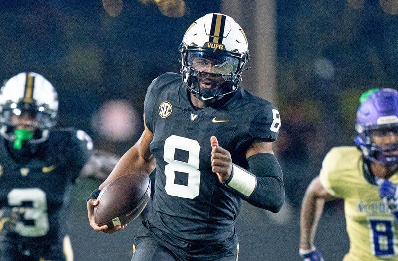 Nate Johnson Vanderbilt Commodores NCAAF