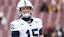 Penn State Nittany Lions quarterback Drew Allar (15) warms up.