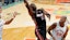 Miami Heat center Bam Adebayo (13) drives to the basket against San Antonio Spurs