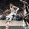 Milwaukee Bucks forward Giannis Antetokounmpo (34) drives to the basket in the second half at Fiserv Forum.