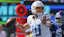 Los Angeles Chargers quarterback Justin Herbert (10) drops back to pass as New York Giants linebacker Kayvon Thibodeaux (5) defends during the second quarter at MetLife Stadium.