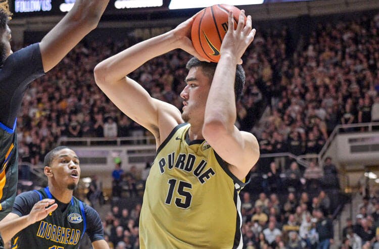 Zach Edey Purdue Boilermakers Big Ten college basketball