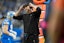 Detroit Lions head coach Dan Campbell watches from the sidelines in the first quarter against the Washington Commanders in the NFC divisional round at Ford Field in Detroit on Saturday, Jan. 18, 2025.