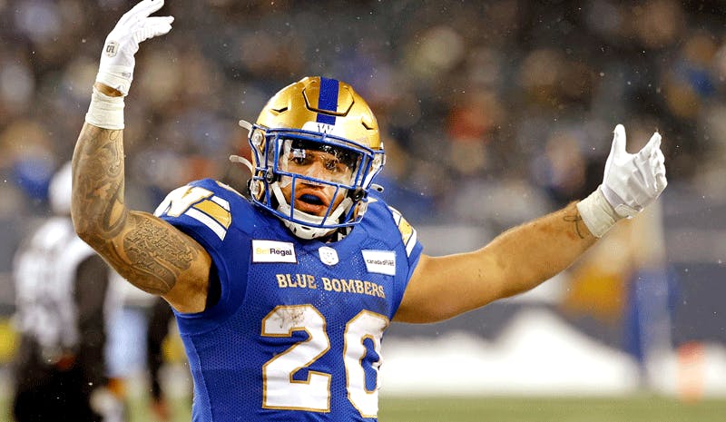 Brady Oliveira Winnipeg Blue Bombers CFL