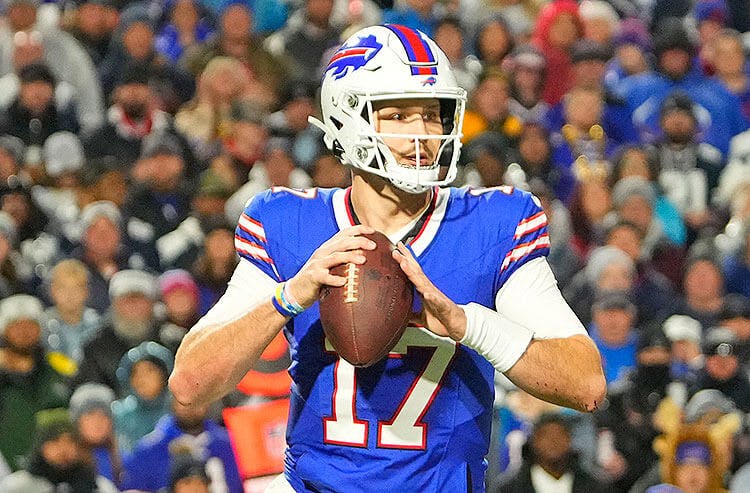 Buffalo Bills quarterback Josh Allen in NFL action.