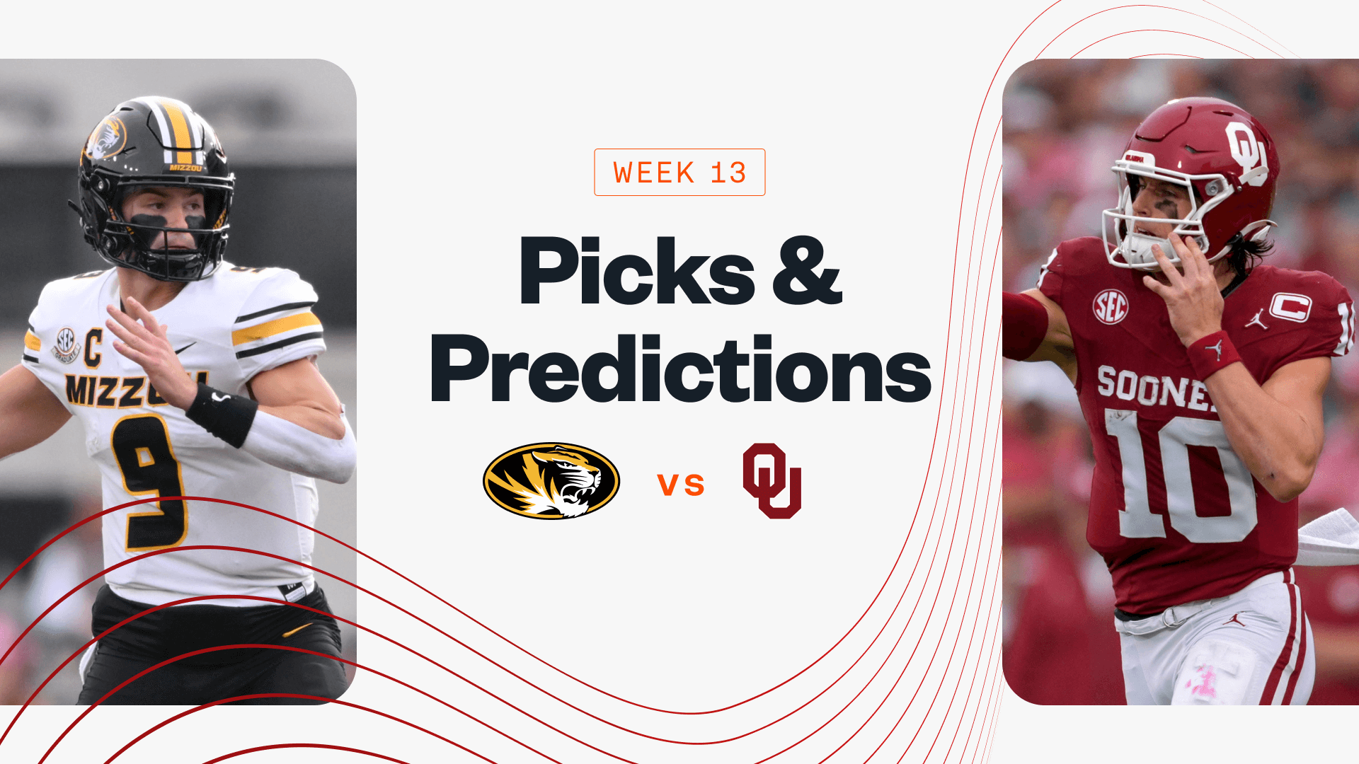 Missouri vs Oklahoma Prediction, Picks & Odds for Today — College Football Week 13
