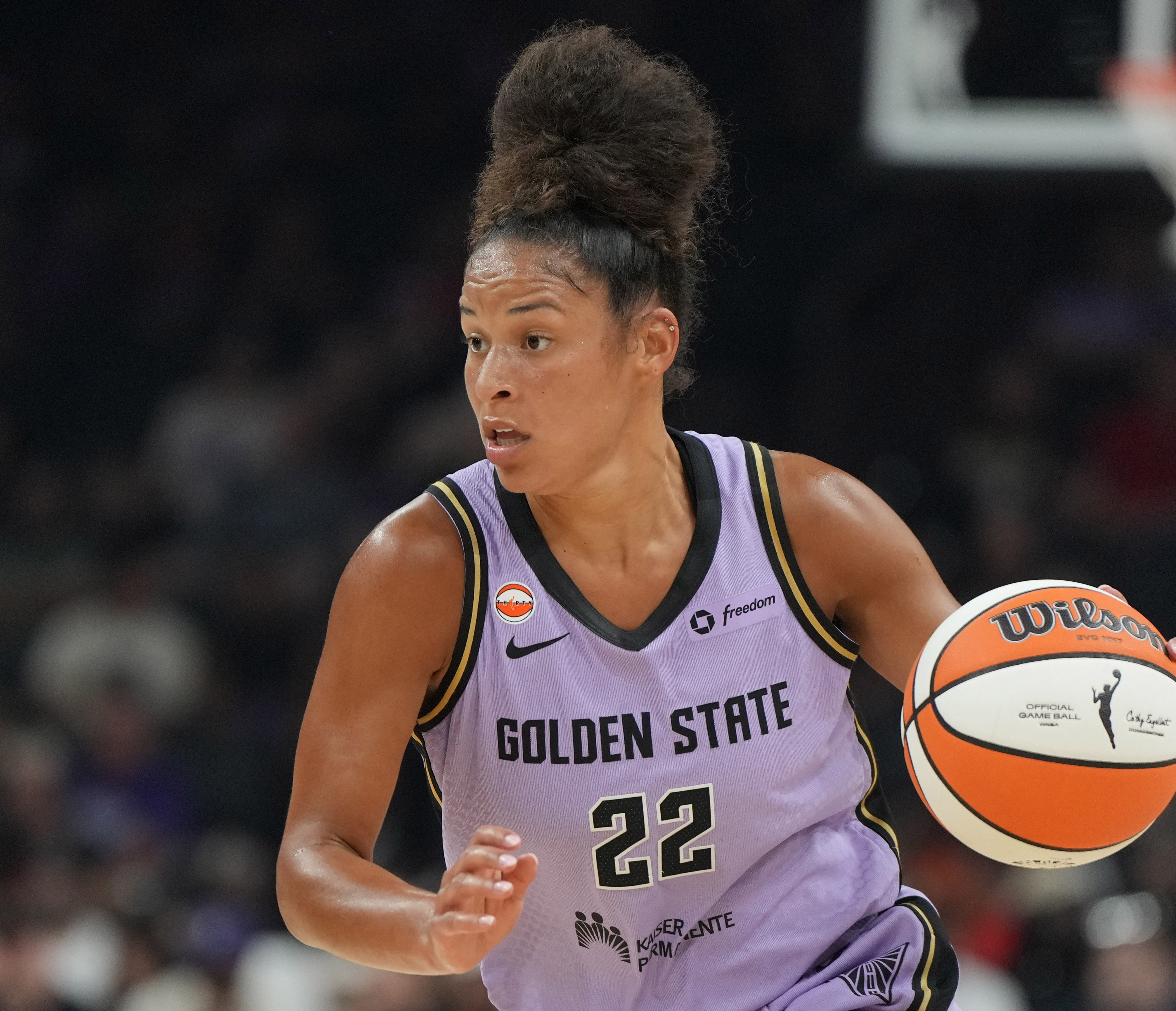 Veronica Burton of the Golden State Valkyries WNBA