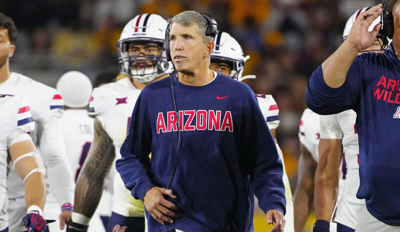 Arizona Wildcats head coach Brent Brennan.