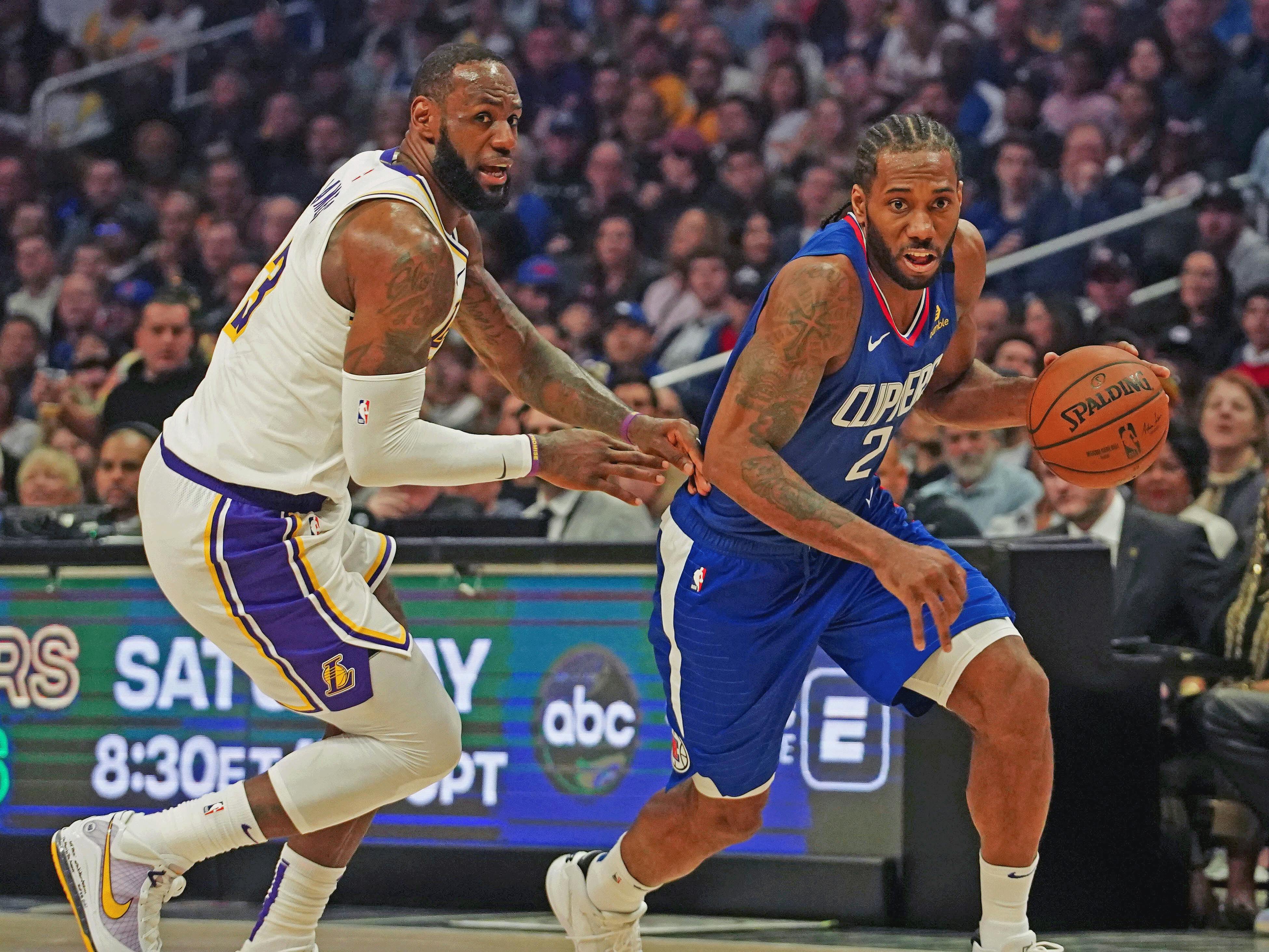 Kawhi Leonard LeBron James Los Angeles Lakers L.A. Clippers NBA picks