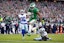 Philadelphia Eagles wide receiver DeVonta Smith (6) runs past Dallas Cowboys cornerback DaRon Bland (26) for a touchdown.