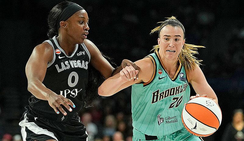Sabrina Ionescu Jackie Young New York Liberty Las Vegas Aces WNBA