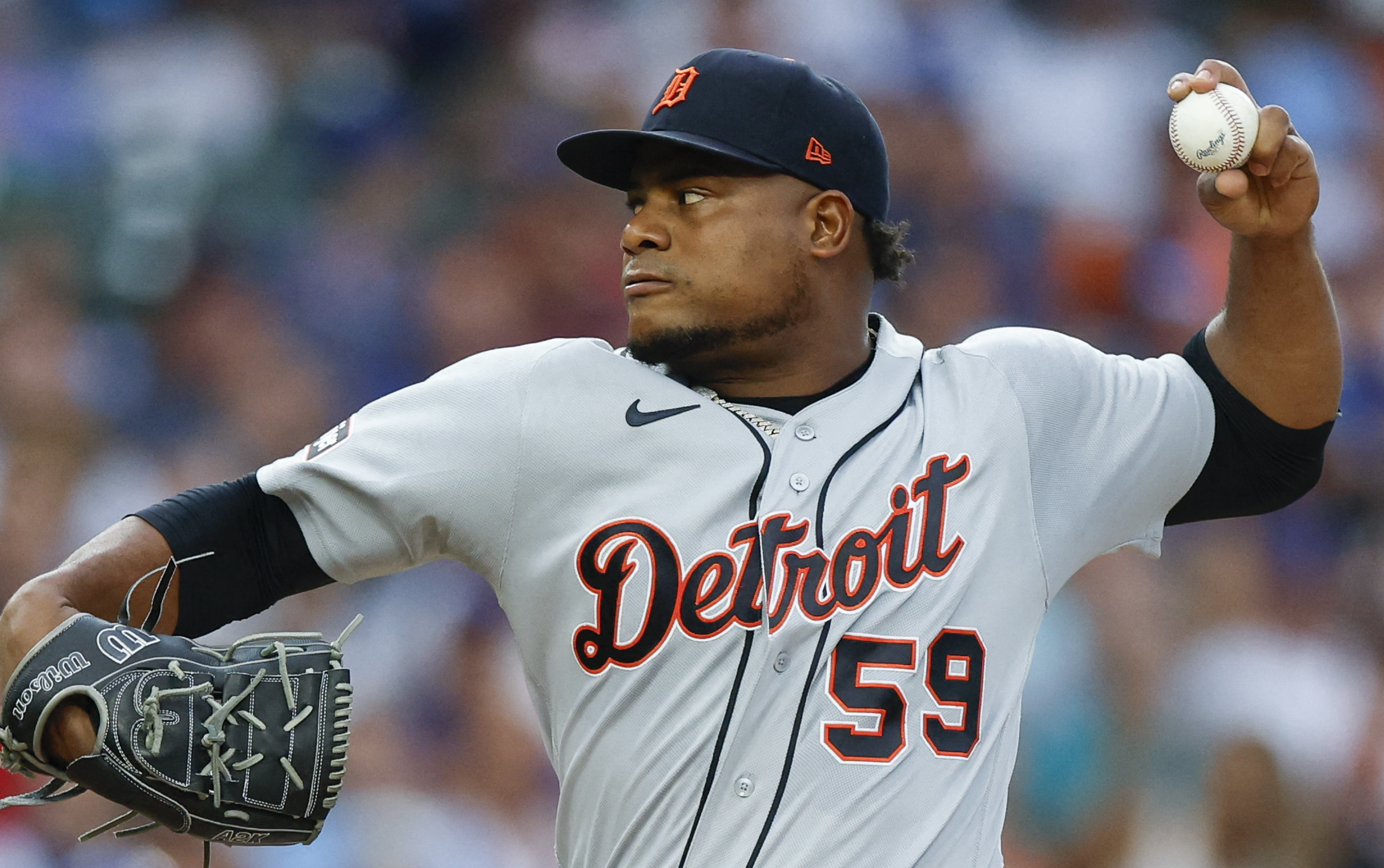 Framber Valdez of the Detroit Tigers MLB