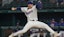 Texas Rangers pitcher Jack Leiter (35) throws to the plate during the first inning.