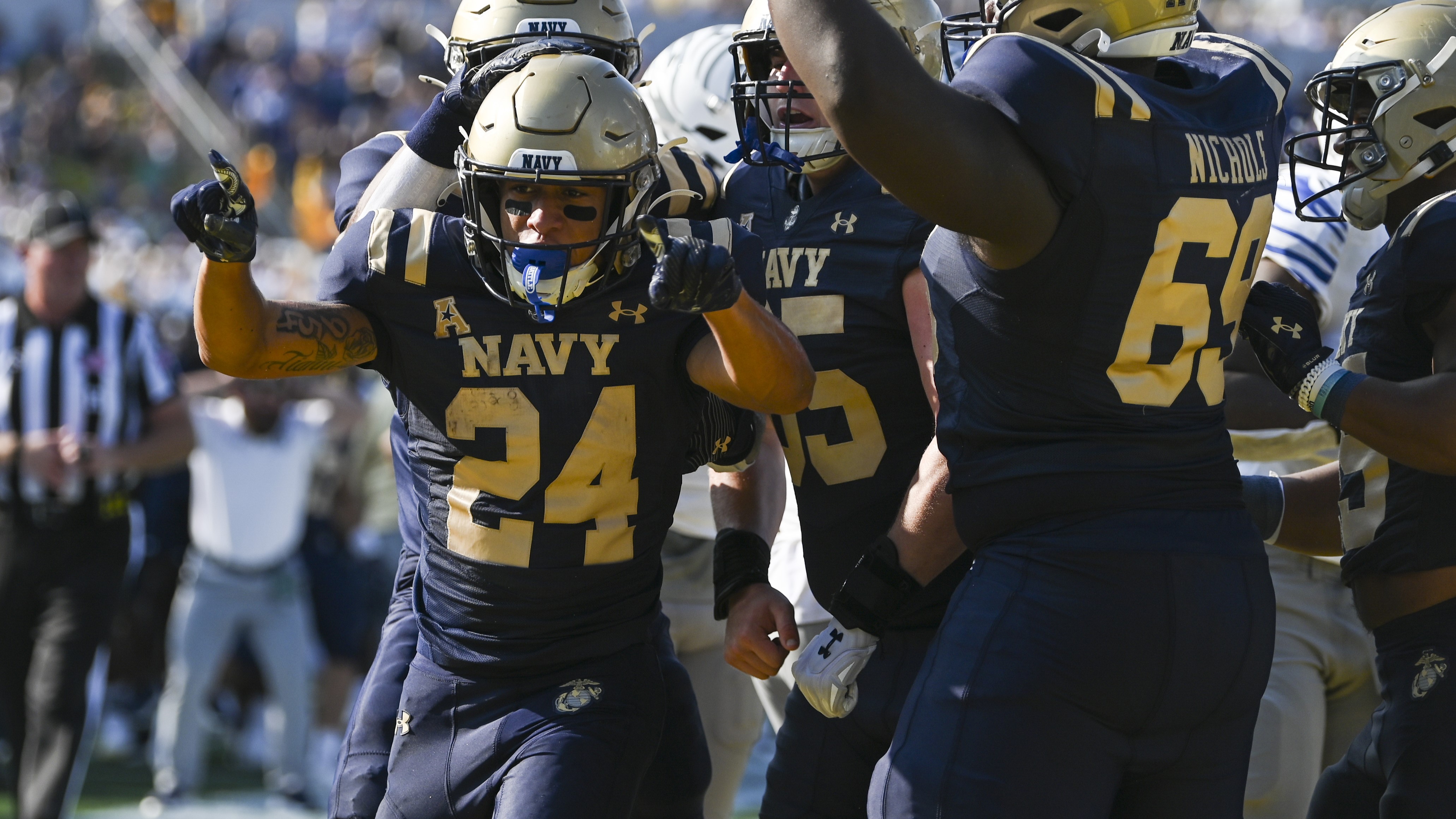 Navy Midshipman junior Brandon Chatman.