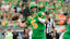 Oregon Ducks quarterback Dante Moore (5) throws a pass.