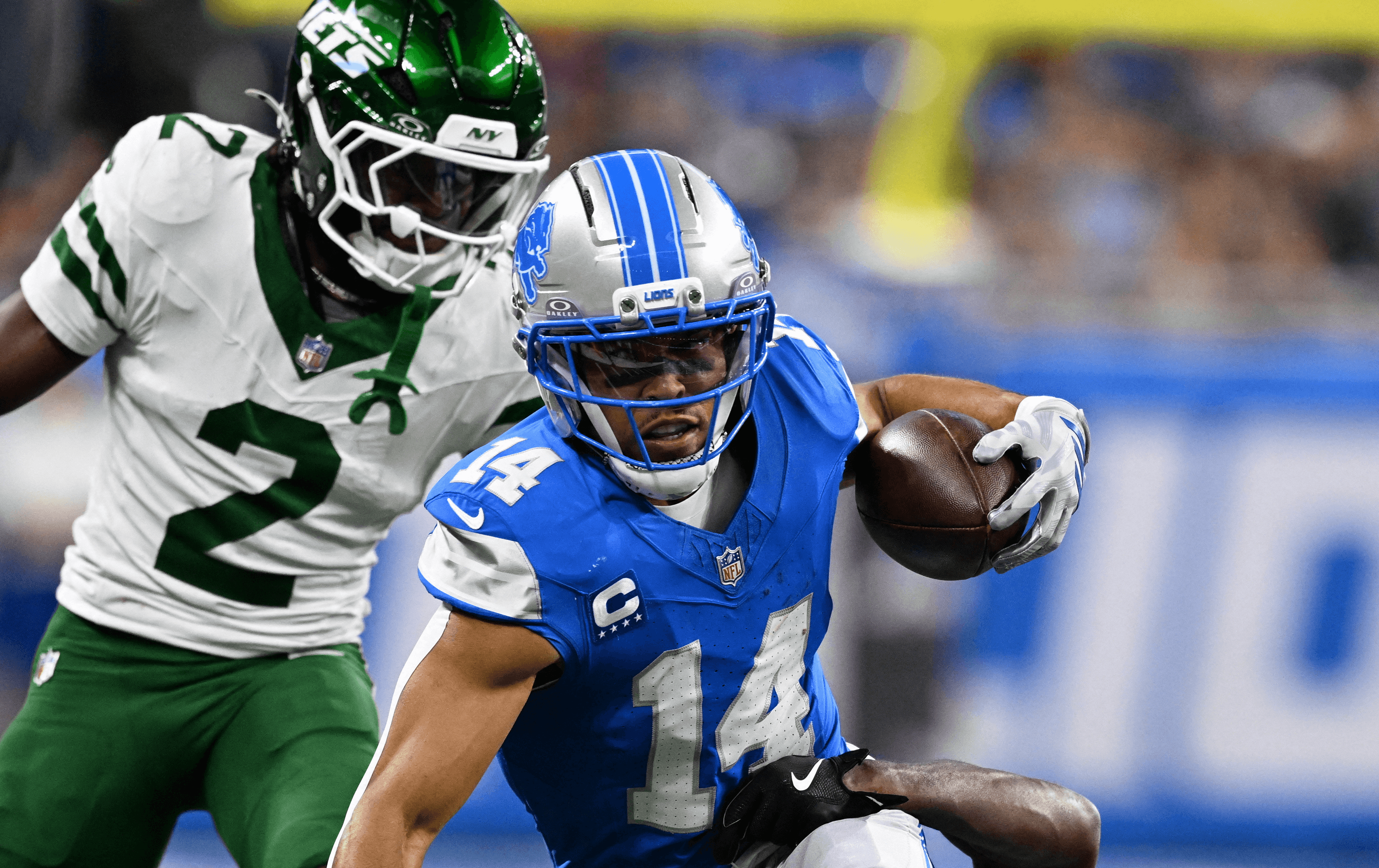 Amon-Ra St. Brown of the Detroit Lions NFL