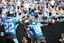Carolina Panthers cornerback Chau Smith-Wade (26) celebrates with safety Lathan Ransom (22) after intercepting the ball and scoring a touchdown in the third quarter at Bank of America Stadium. Bob Donnan-Imagn Images