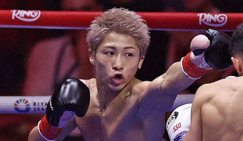 Naoya Inoue in action against David Picasso.