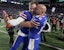 Buffalo Bills kicker Matt Prater gets hugged by long snapper Reid Ferguson after Prater’s field goal won the Bills their game against the Baltimore Ravens, 41-40. Tina MacIntyre-Yee/Democrat and Chronicle / USA TODAY NETWORK via Imagn Images