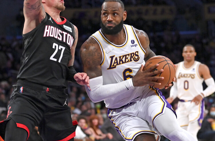 LeBron James Player Props: Lakers vs. Rockets