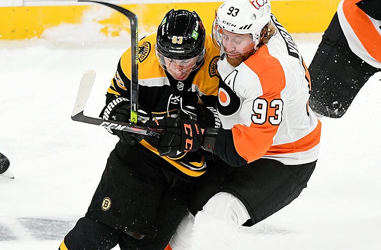 Boston Bruins Brad Marchand Philadelphia Flyers Jakub Vorachek NHL