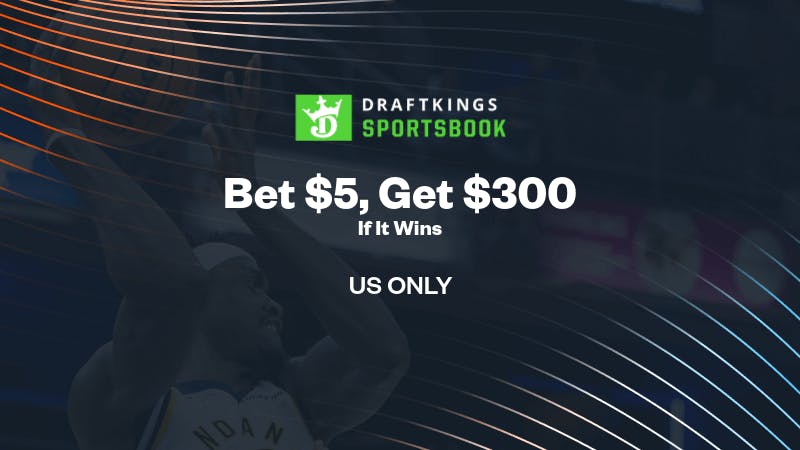 No DraftKings promo code needed for Thunder vs Pacers Thursday. Bet $5, get $300 bonus bets if it wins plus 3 months NBA League Pass.