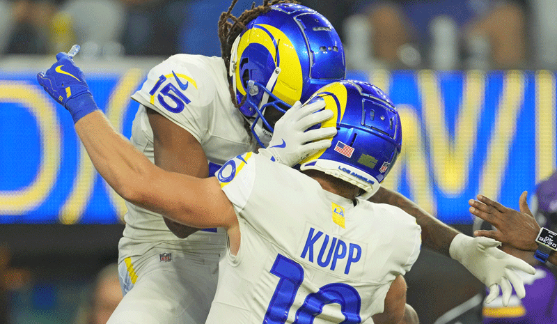 NFL odds Wild Card Weekend Cooper Kupp & Demarcus Robinson