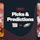 Promo image for Giants vs. Eagles, including Jaxson Dart and Jalen Hurts.