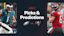 Promo image for Eagles vs. Buccaneers, including Jalen Hurts and Baker Mayfield