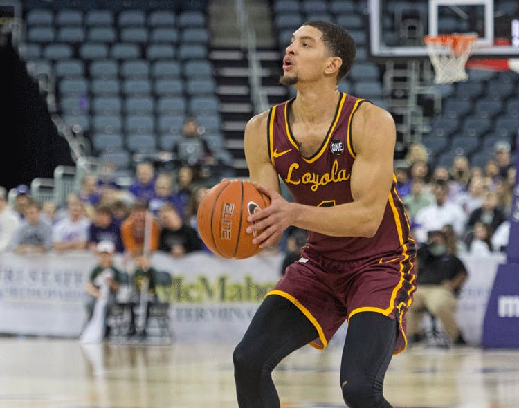 Lucas Williamson Loyola Chicago Ramblers college basketball