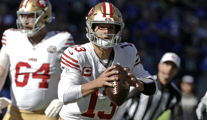 San Francisco 49ers quarterback Brock Purdy.