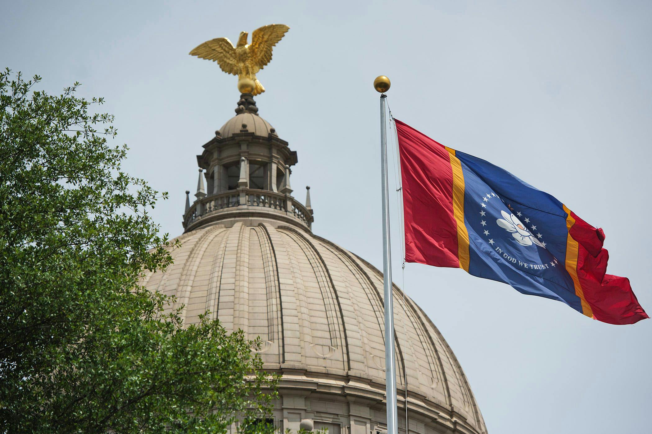 Mississippi capitol state flag
