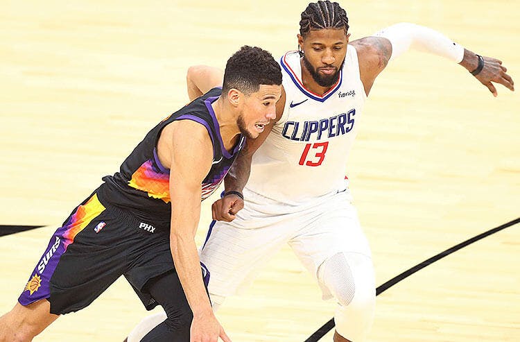 Devin Booker Phoenix Suns Paul George Los Angeles Clippers NBA