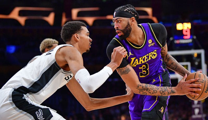 Anthony Davis Victory Wembanyama Lakers Spurs NBA