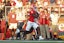 Rutgers Scarlet Knights wide receiver DT Sheffield (0) catches a touchdown pass during the first half against the Ohio Bobcats at SHI Stadium. Vincent Carchietta-Imagn Images