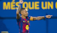 (Raphinha) of Barcelona celebrates his goal during the Spanish championship La Liga football match between FC Barcelona and Valencia.