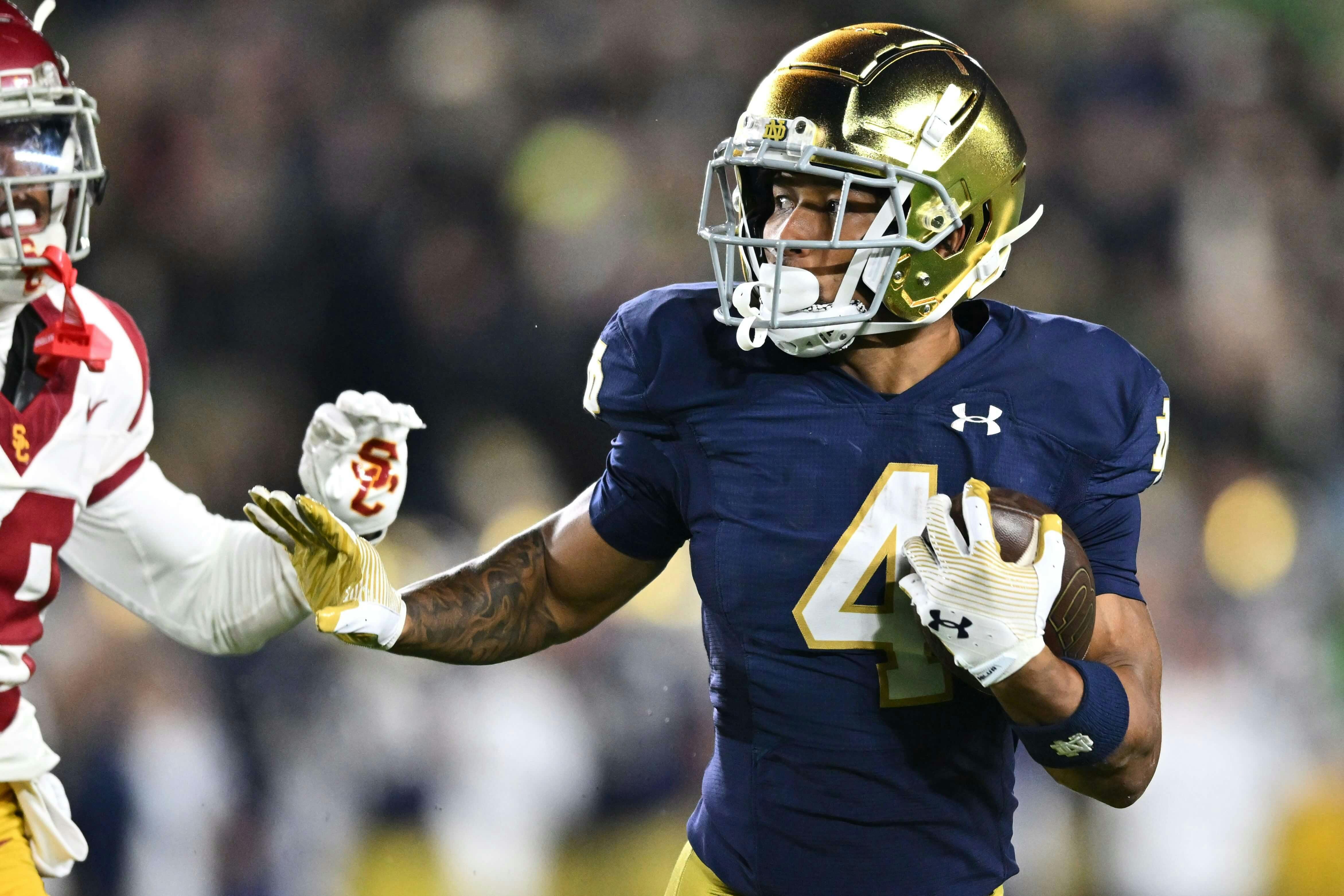 Notre Dame Fighting Irish Chris Tyree NCAAF