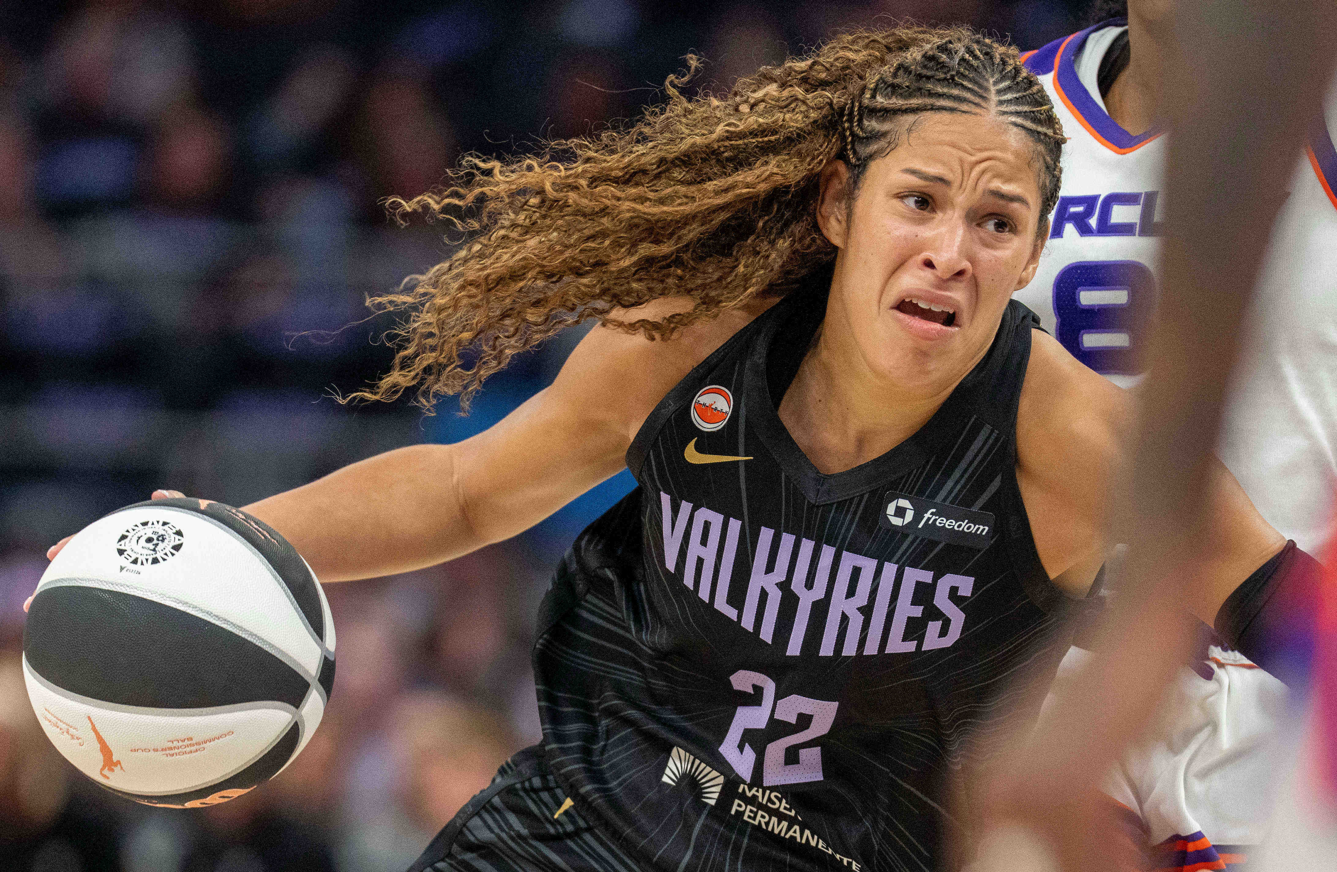 Veronica Burton of the Golden State Valkyries WNBA