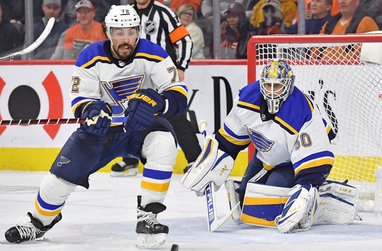 Justin Faulk Jordan Binnington St. Louis Blues NHL